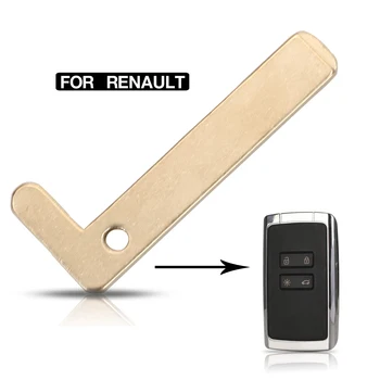  jingyuqin Renault Espace Megane Tılsım Kadjar Akıllı Kart 4 Düğme Araba itmeli anahtar Acil Insert Kesilmemiş Boşlukları Küçük Bıçak